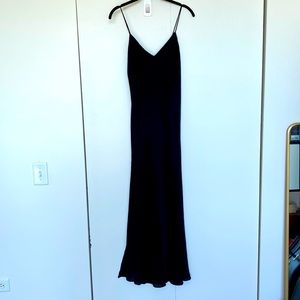 Black slip dress